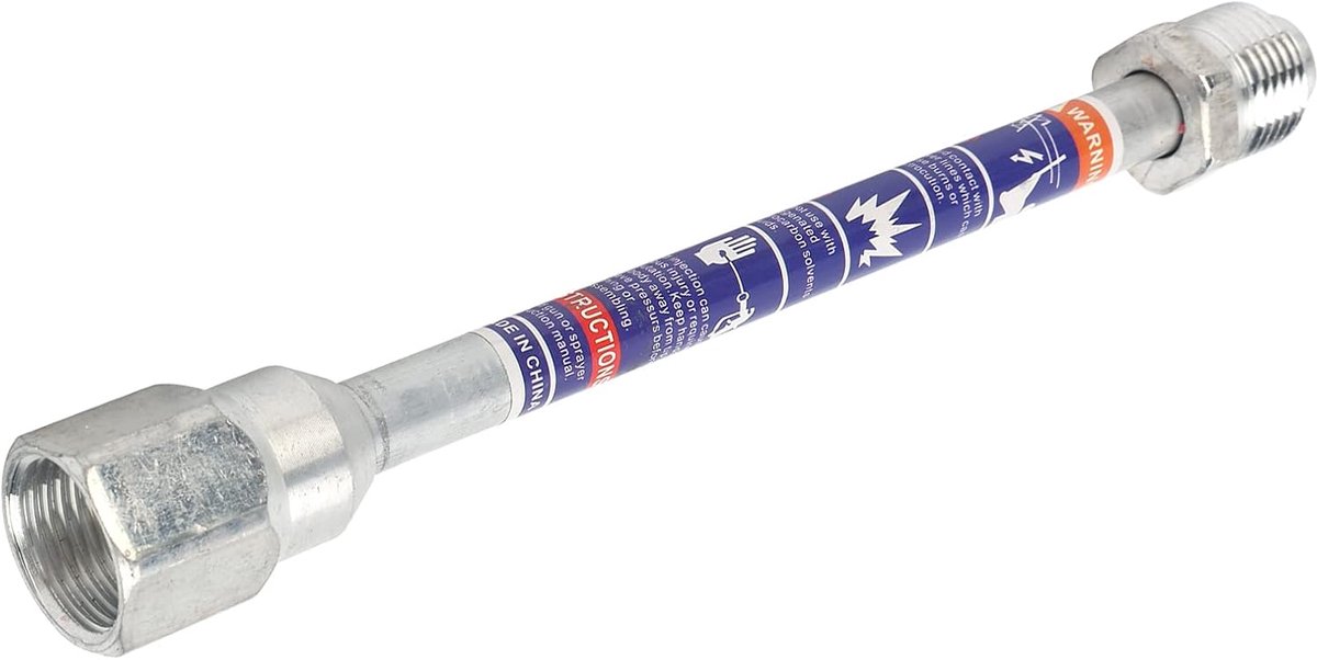 SnelShoppen - Verlenging voor Spuitpistool - Spuitpistool Verlengstuk voor Airless Verfspuiter - Spuitpistool Tip Verlengstok met Dichting Ring (20cm)