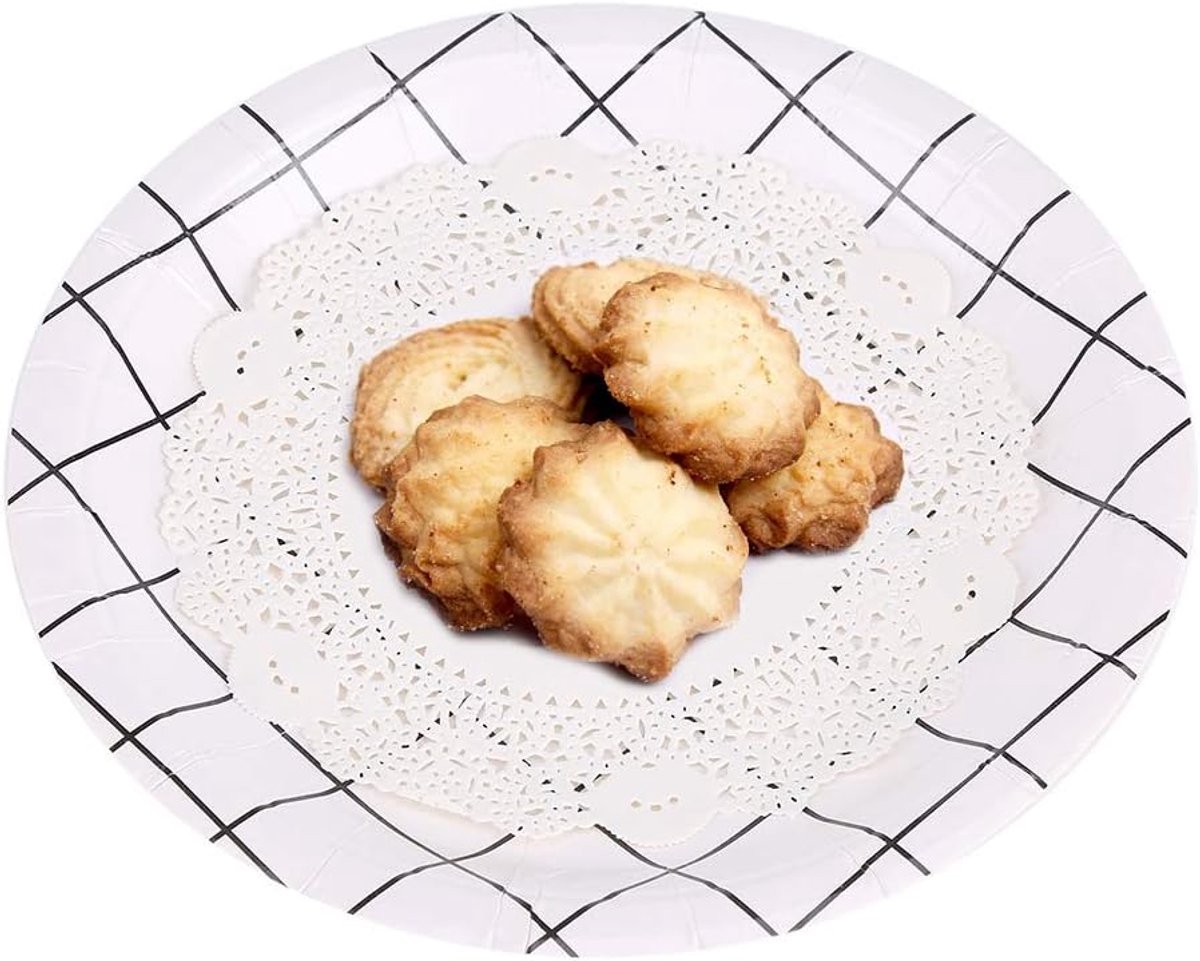 SnelShoppen - Cake Tidy - Hoge Kwaliteit Papieren Taartdoilies - 24 cm Diameter - Ideaal voor Verjaardagen, Feesten, en Decoraties - Perfect voor Tafe