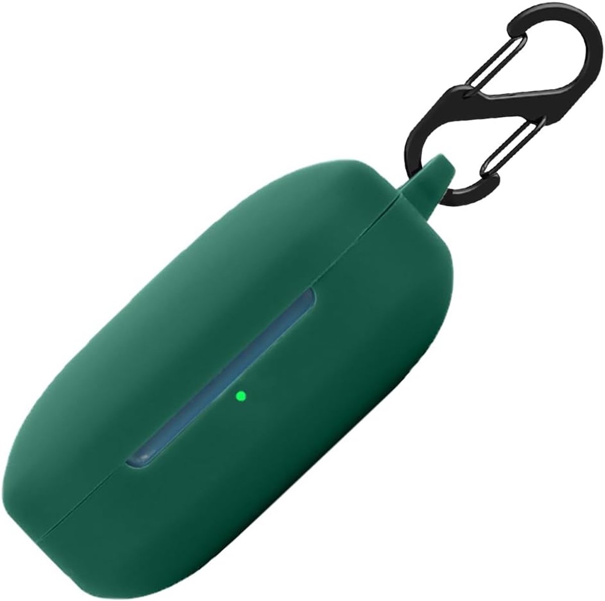 SnelShoppen - Silicone Hoes voor OnePlus Buds 3, Schokbestendige Beschermhoes met Sleutelhanger, Donkergroen, Ultra Dun en Wasbaar