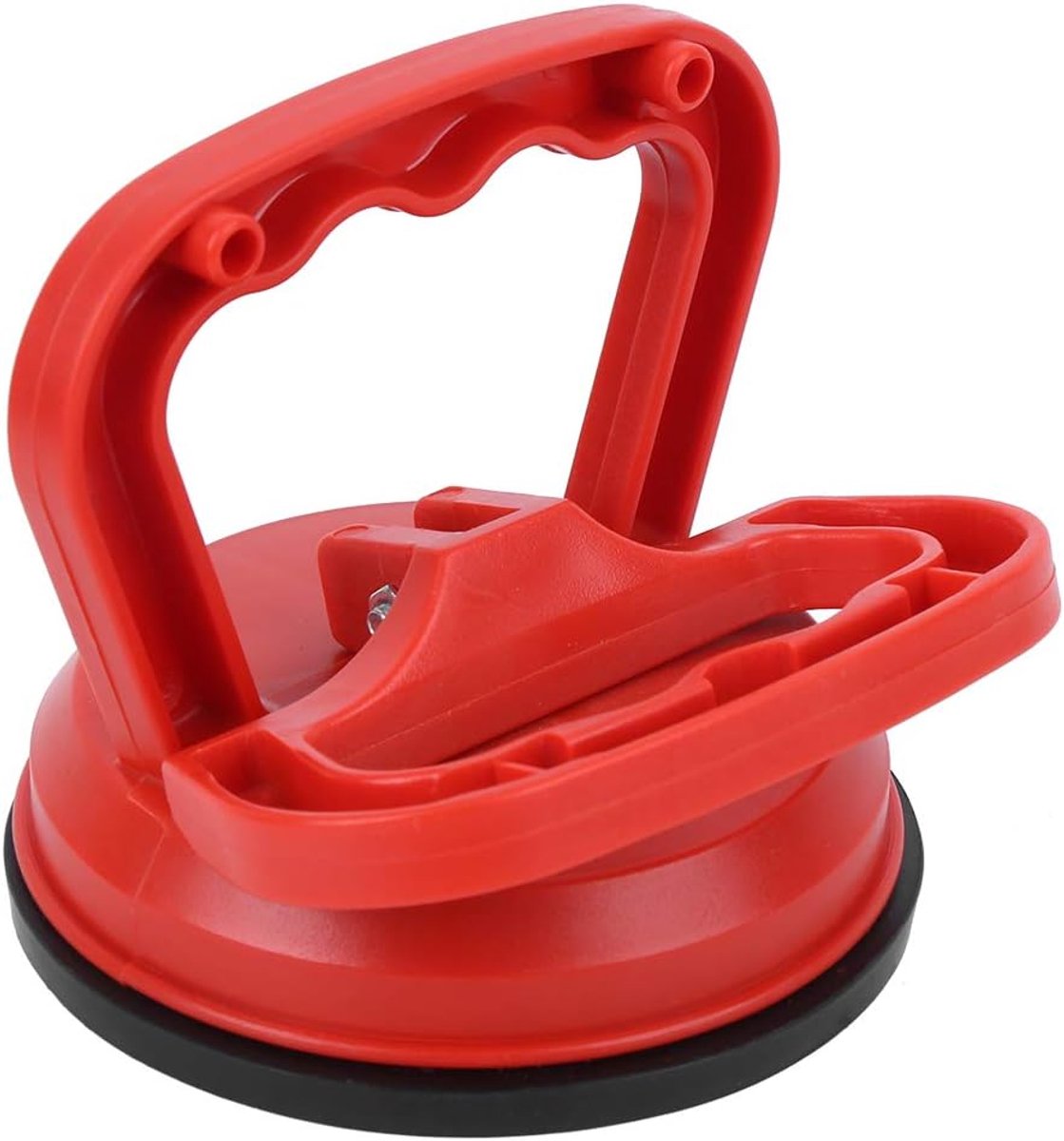 SnelShoppen - Handheld Zuignap Rood 30kg/66lb Vacuum Handgereedschap voor Glas, Slate, Metaal en Marmer - Duurzaam en Sterk
