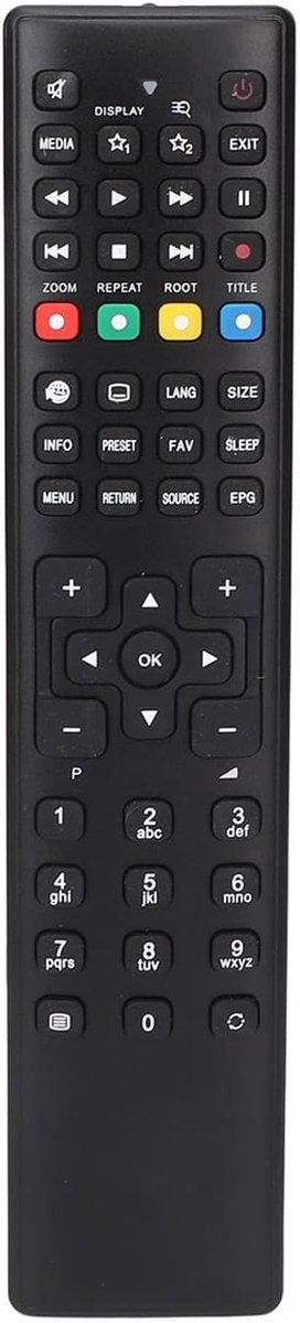 SnelShoppen - TV Afstandsbediening voor MD20255 MD20294 MD21080 MD21106 MD21131 MD31067 RC1222 MD30737 MD21161 MD21189 MD21166 - Duurzaam ABS Materiaa