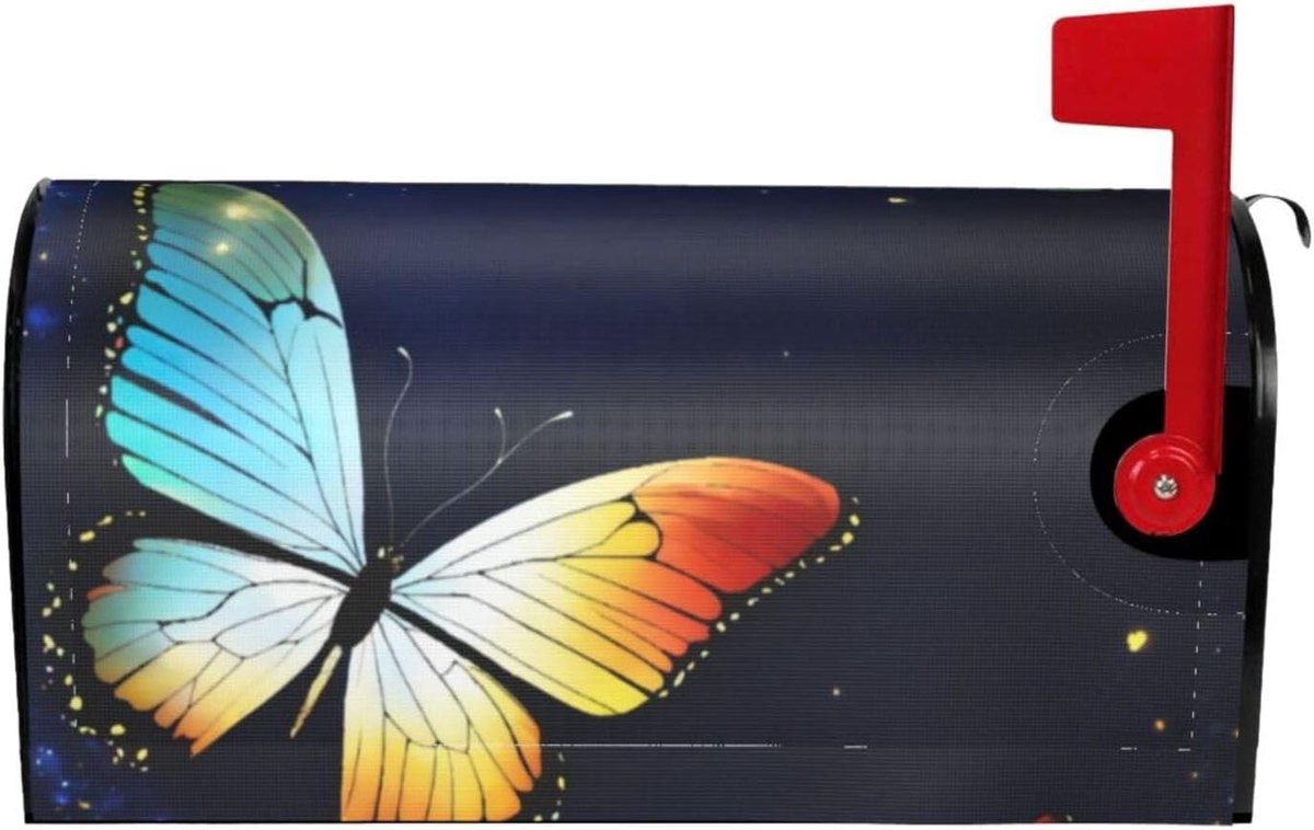 Brievenbus Cover - Mailbox Decoratie - Tuin Aankleden - Magnetische Bevestiging - 52.6 x 45.8 cm - Zwart