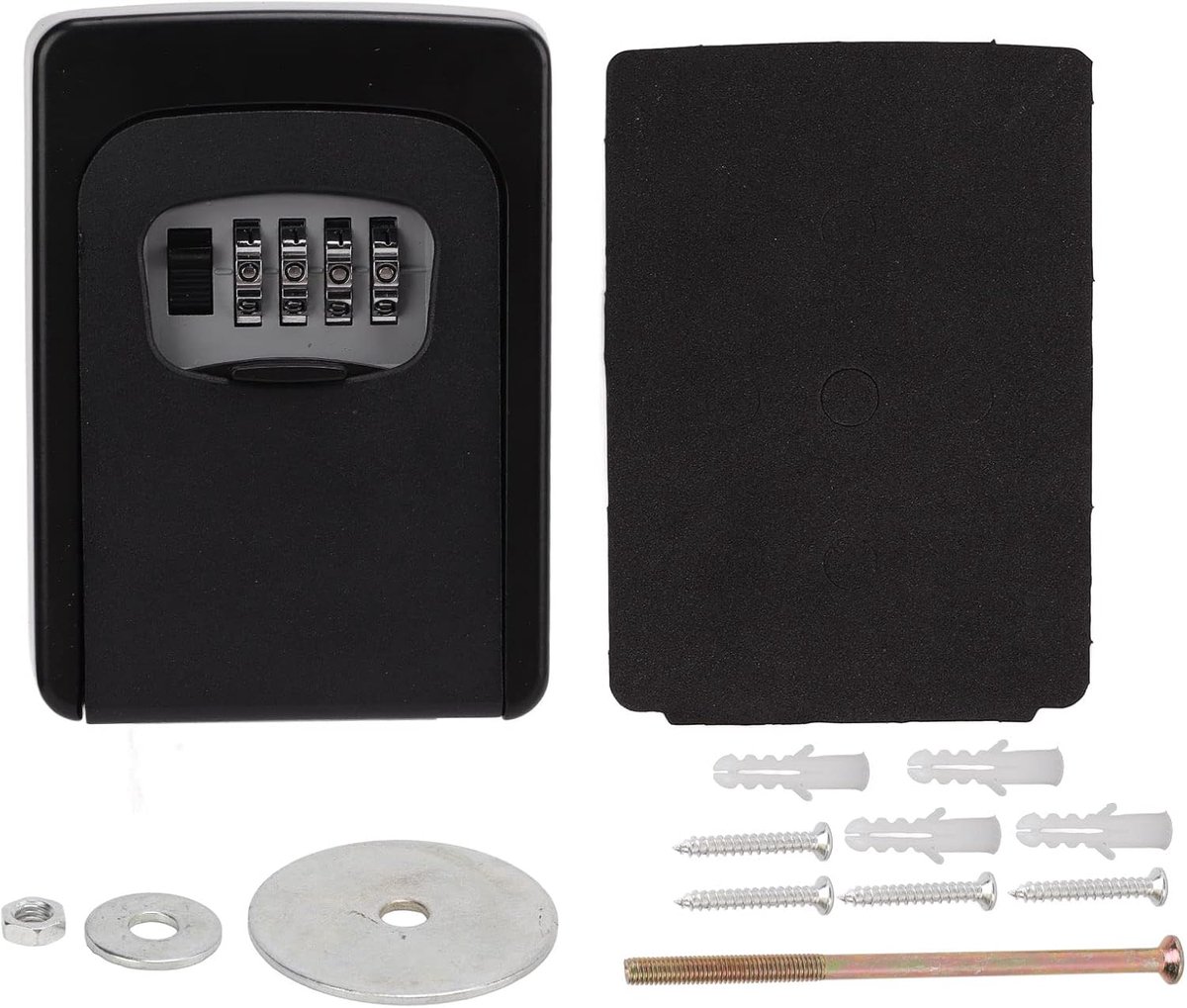 SnelShoppen - Sleutelkluis voor Huis Sleutel, Compacte Lockbox met Weerbestendig Ontwerp en Sterke 4-Cijferige Code, Ideaal voor Kantoor en Buitenopsl