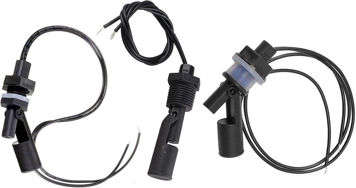 SnelShoppen - 3pcs Waterniveau Sensor Vloeistof Sensor voor Vistank, Zwembad, Tuin, Hydroponics, Schakelaar, Float Switch