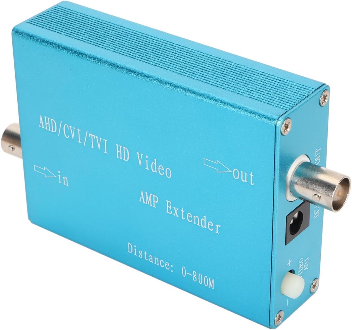 SnelShoppen - High Definition Video Signaal Booster voor AHD CVI TVI, Aluminium Legering, Breed Compatibel, Plug and Play, Verliesvrije Beeldkwaliteit