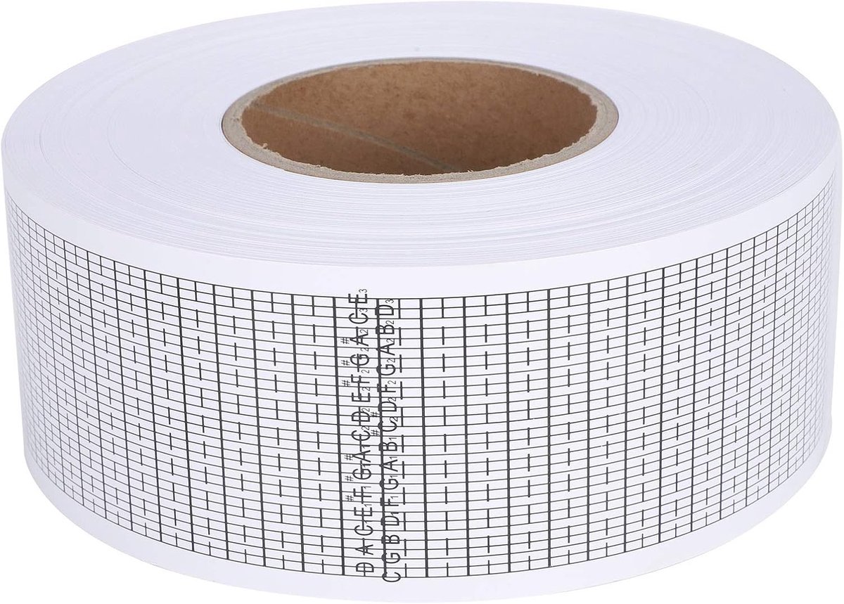 SnelShoppen - DIY Muziekdoos Handgedraaide Muziekdoos Papieren Strips voor 15/30 Noten, 50m Lege Muziekdoos Papierstrip, Perfect voor Muziekdoos Liefh