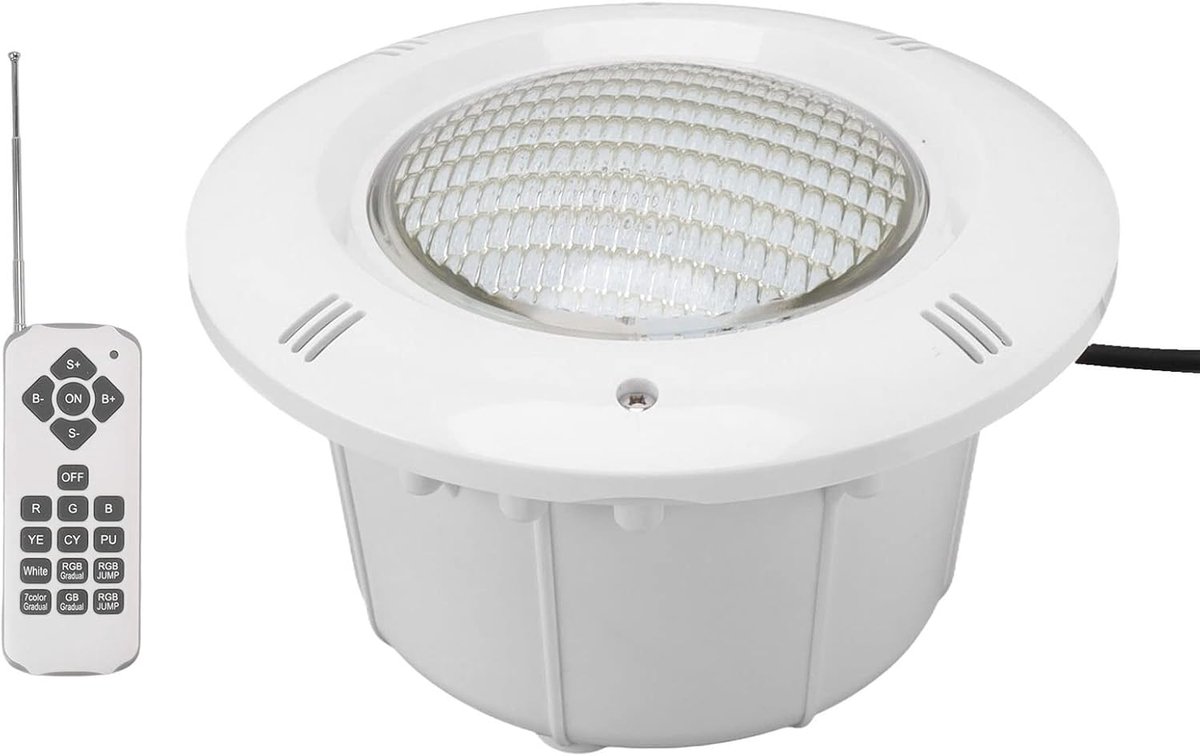 SnelShoppen - RGB LED Poolverlichting 18 W met Afstandsbediening en 12 V AC Transformator - Waterdichte Onderwaterverlichting voor Feest en Tuin - 7 K