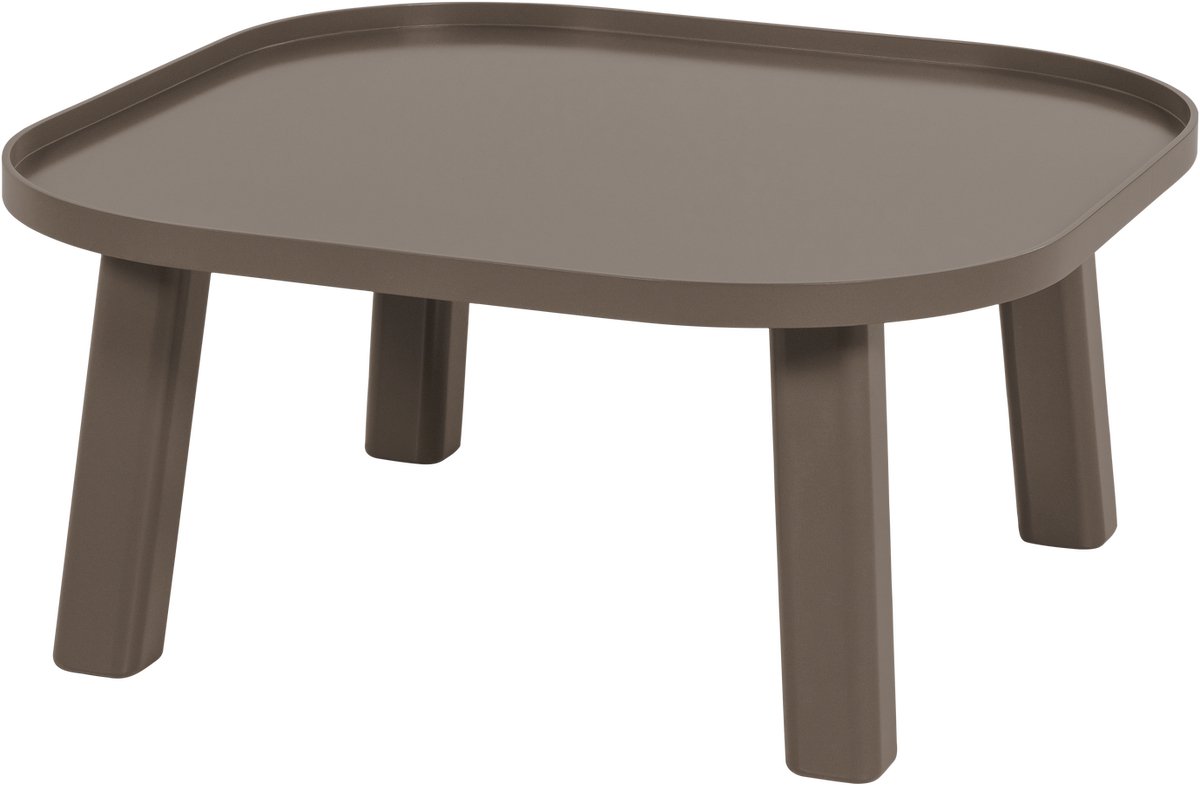WOOOD Mosa Salontafel - Hout - Mokkabruin - 37x80x80