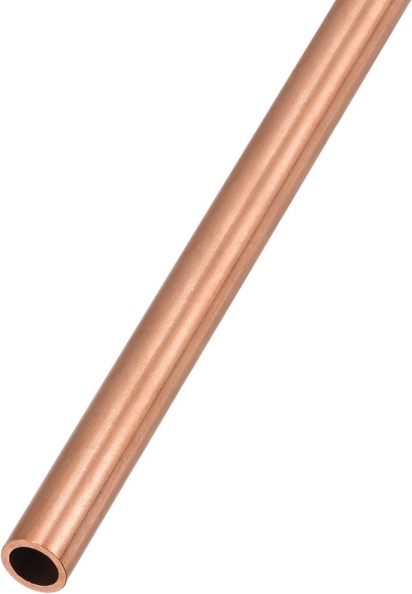 SnelShoppen - METALLIXITY Koperbuis 8mm AD x 1.5mm Wanddikte x 200mm Lengte - Rechte Slangen voor Huishoudelijke Apparaten, Machines, Doe-Het-Zelf Klu