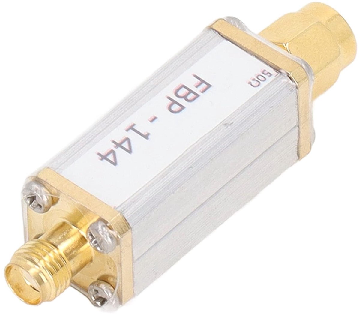 SnelShoppen - 144MHz 2 Meter Bandpass Filter, Aluminium Legering Bandpassfilter met SMA Interface 50 Ohm voor Radio Amateurs en RF Enthousiastelingen