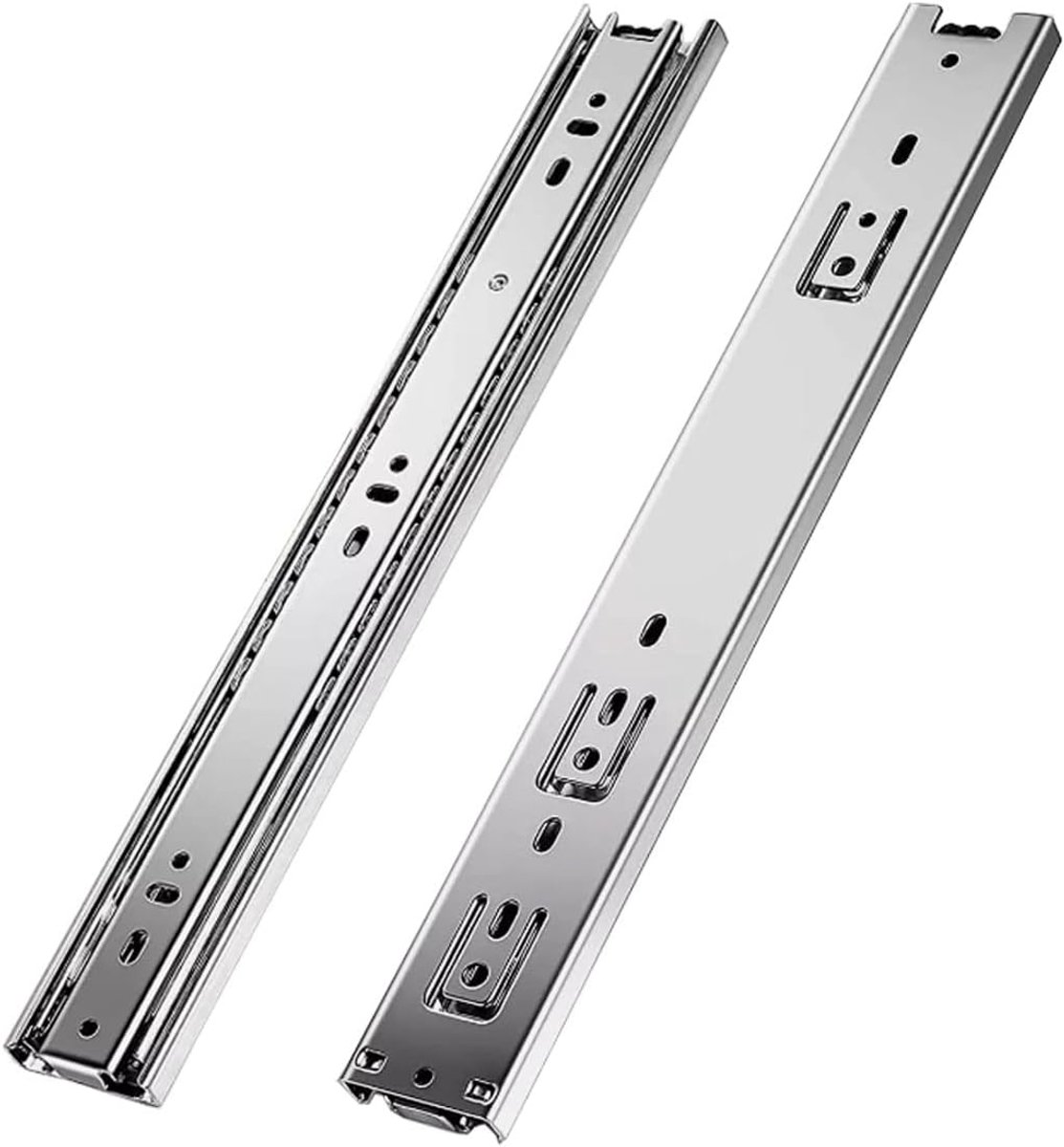 SnelShoppen - 1 paar (2 stuks) Ladegeleiders 35mm Kogelgeleiders 300mm Kogellager Rail Systeem Keuken Ladegeleiders Volledig Uittrekbare Railgeleiders