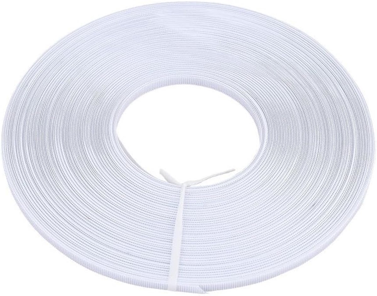 SnelShoppen - Plastic Staven voor Naaiwerk 50m 6mm Corset Stangen Polyester Stevig voor Bruidsjurken Feestjurken Lingerie Wit