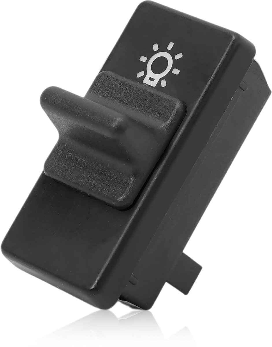 SnelShoppen - Schakelaar knop compatibel met Panda I 1980-2004, 4-polige koplamp schakelaar, OEM nummer 7550639, duurzame ABS materialen