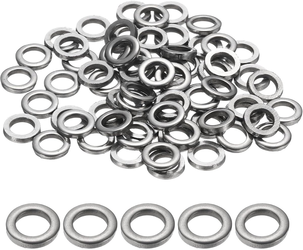 SnelShoppen - 200 RVS Ringetjes voor Schroeven M4, 3x8x0.5mm, Corrosiebestendig, Metaal, Washers, Onderdeel, Gereedschap, Klussen