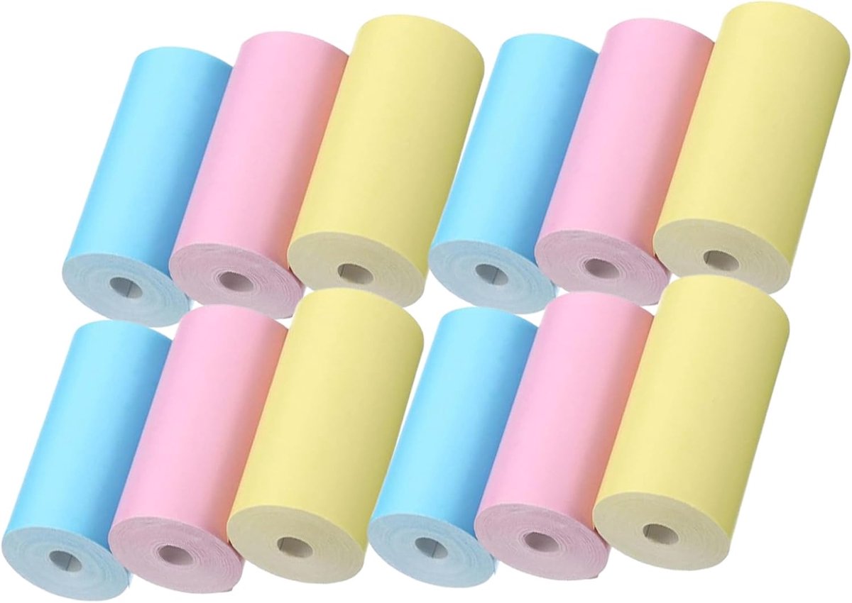 SnelShoppen - 12 Rollen Thermisch Printer Papier, Zero Ink, Geschikt voor Instant Foto Camera's, Ideaal voor Kinderen, Foto's, Notities, Feest, Vakant