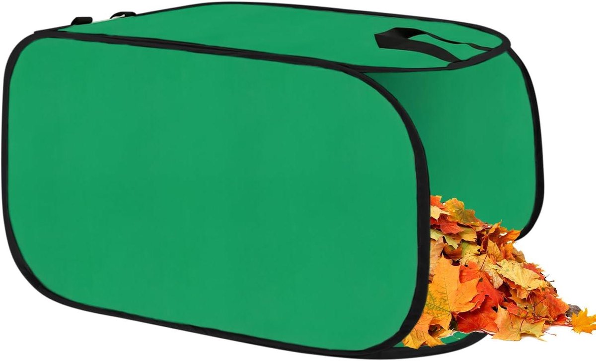 Tuinzak - Afvalzak Tuin - Bladeren Verzamelen - Met Stabilisatiepieken - 60x60x90cm - Groen