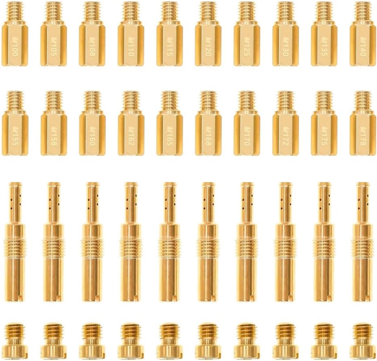 SnelShoppen - Carburetor Injector Kit met Hoofd- en Secundaire Injectoren en Laag Snelheid Gids Nozzles voor Optimale Prestaties en Nauwkeurige Afstel