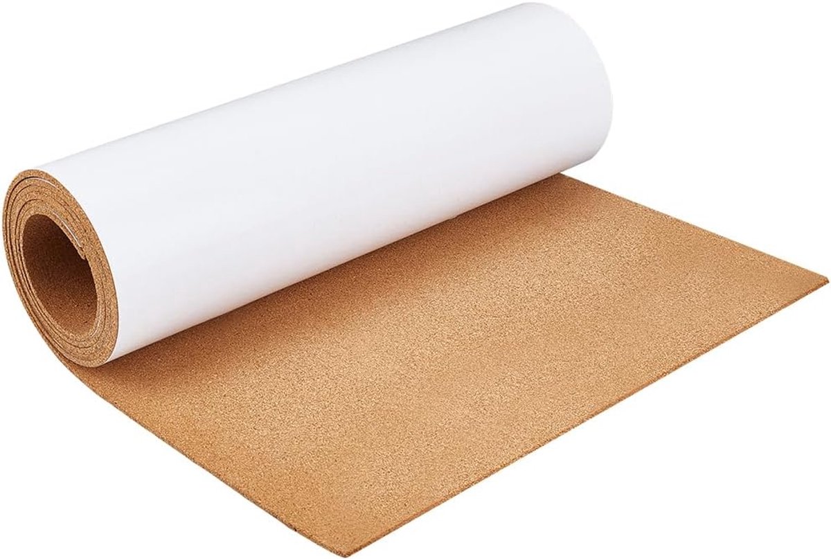 SnelShoppen - Hechtende Korkrol 2.5m x 15cm 4mm Dikke Natuurlijke Kork Voor DIY Klussen, Keuken, Kantoor, School, Korken, Mededelingenbord