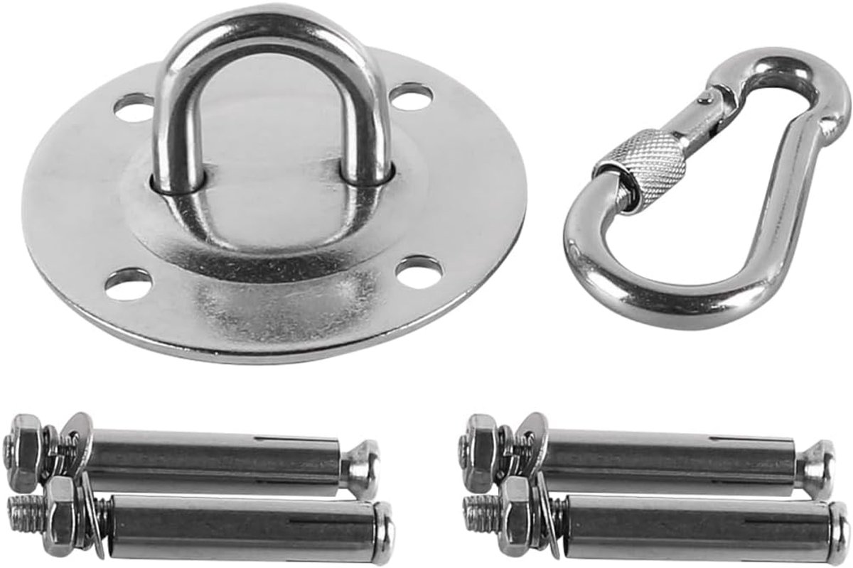 SnelShoppen - Heavy Duty Swing Hanger 304 RVS 360° Rotatable Hangstoel Haak Plafondhaak Geschikt voor Binnen en Buiten Schommel