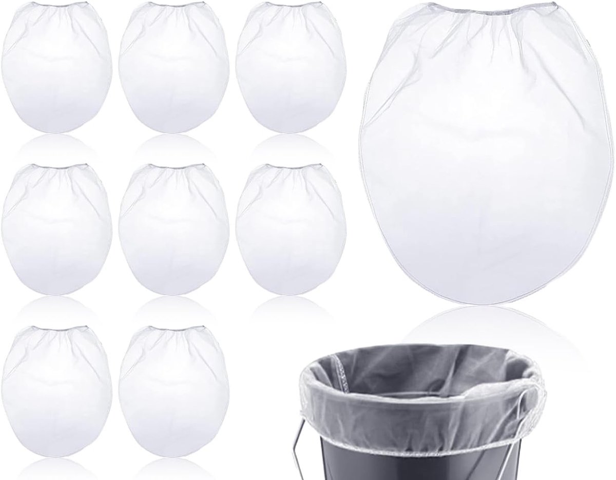 Verfzeef zakken set van 8 - 3,8 L fijnmazig - elastische opening - ideaal voor vloeistoffiltratie - ShopVlot