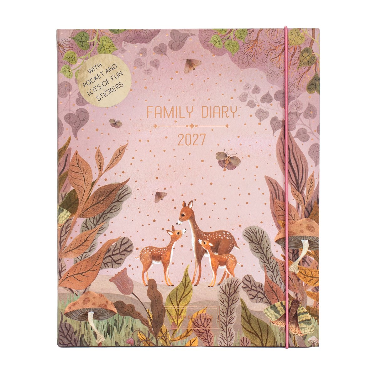 Pimpelmees Family Agenda 2027 - Deer Warm Red