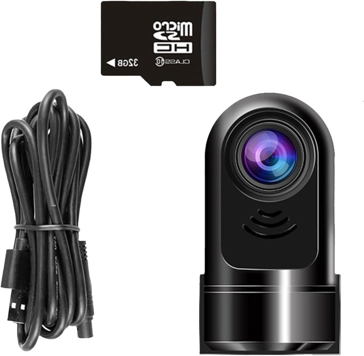 Mini Dashcam - Autocamera Voorzijde - Veilig Rijden - ADAS Rijassistentie - 1080p HD - Zwart