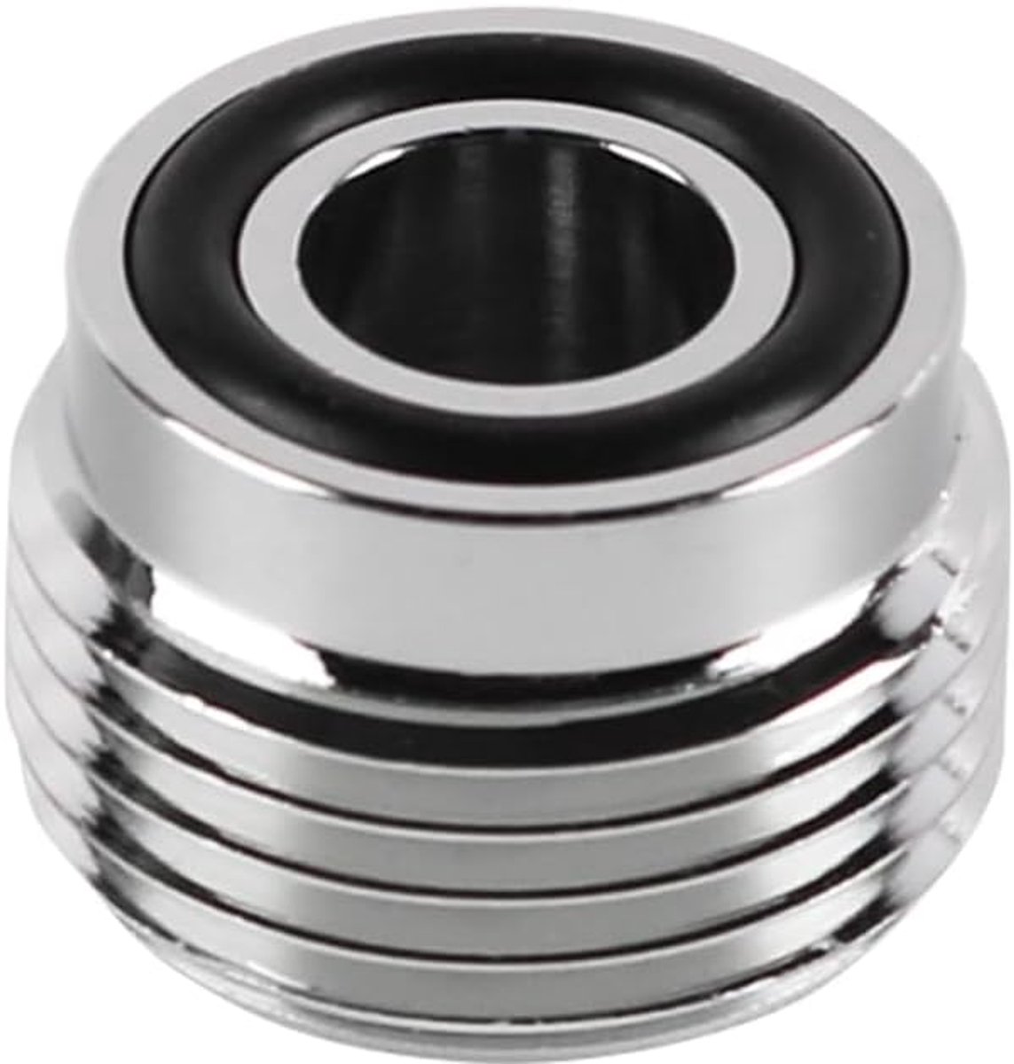 SnelShoppen - Universele Kraanadapter voor Slang Aansluiting - G1/2" naar G3/4" - Voor Wasmachine, Vaatwasser & Tuin Gebruik - Duurzaam Zilver