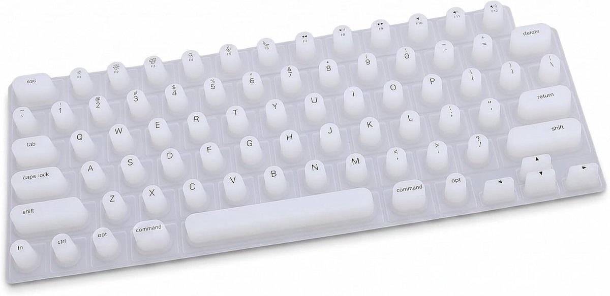 SnelShoppen - Keyboard voor Lange Nagels, Typen met Comfortabele Silicone Toetsenbordcover, Verhoogde Nageltypes, Ideaal voor OS X Pro 14, Typen zonde