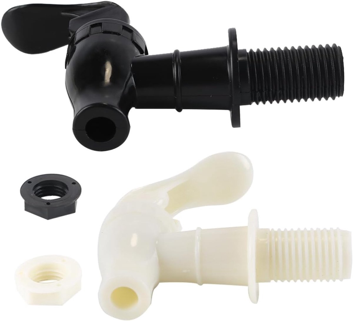 SnelShoppen - 2-Pack Drinkdispenser Kraan, Vervangingskraan voor Feest- en Campingdrankdispensers, Eenvoudige Installatie, Silicone Seal, Anti-Lock Fi