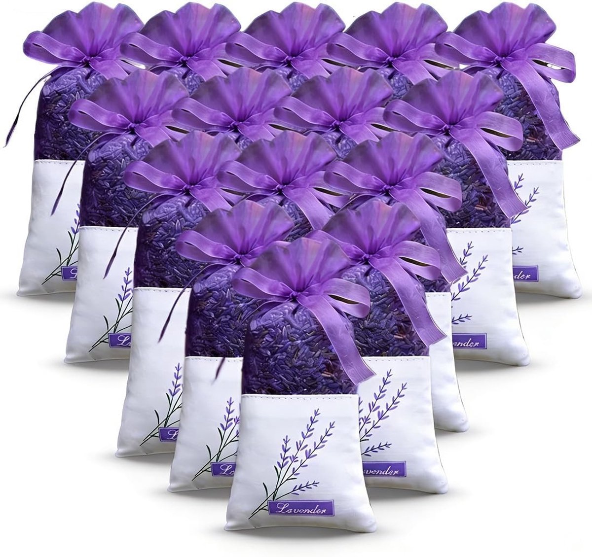 Geurzakjes tegen Motten - Paars - 2 cm - Natuurlijke Lavendel voor Kasten en Reizen
