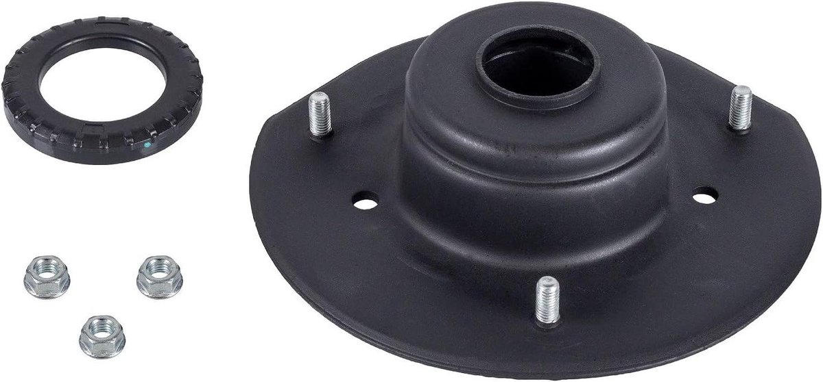 Veerpootsteunset - Schokdemperlager - Auto Ophanging Reparatie - Met Kogellagers - 196.5 mm Lengte - Zwart