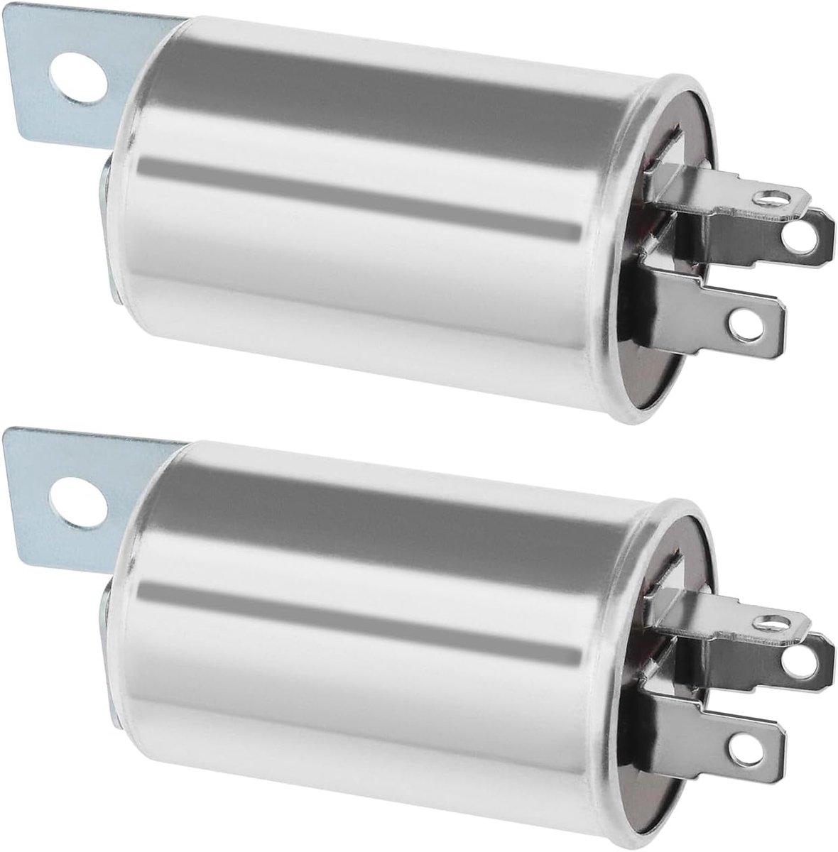 SnelShoppen - 2 Stuks Auto 3 Pin Flasher Relais Aluminium Relay Eenheid 12V 20A 47W Maximale Vermogen voor Voertuigaccessoires Vervangingsonderdelen