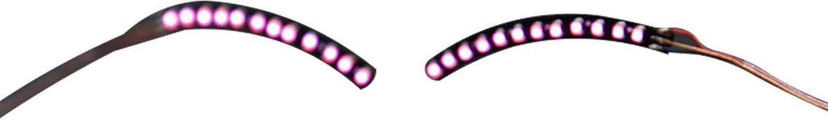 SnelShoppen - LED Wimpers met Licht - Veilig, Laag Energieverbruik, Oogvriendelijk - Verlichte Oogleden Eyeliner Sticker - Feest, Nachtclub, Halloween