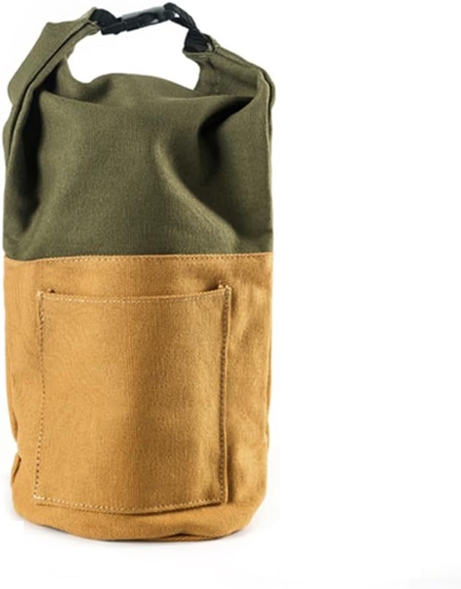 SnelShoppen - Retro Camping Lantaarn Canvas Opbergzak voor Kerosine Lamp - Duurzaam, Ruim en Multifunctioneel voor Buitenactiviteiten
