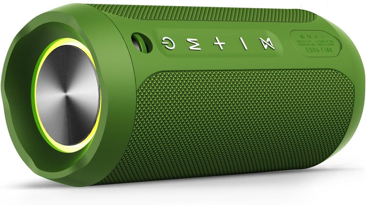 Draagbare Bluetooth Luidspreker - Waterdichte Speaker - Muziek Luisteren Buiten - 20W Stereo Geluid - 20 Uur Speeltijd - Groen