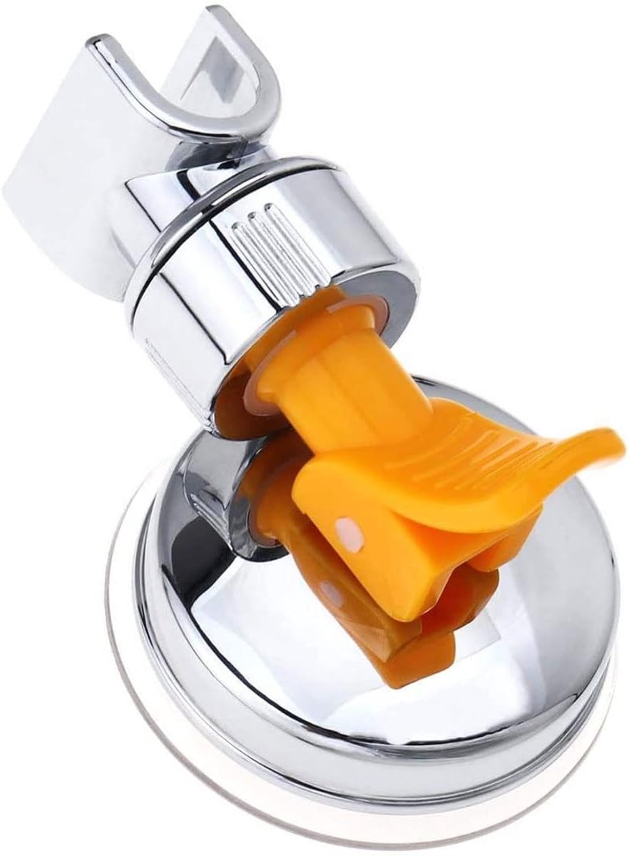 SnelShoppen - Douchekop Houder 360° Rotatie Verstelbare Universele Douchekop Wandbevestiging ABS Chroom Geplateerd voor Marmer Glas Metalen Keramische