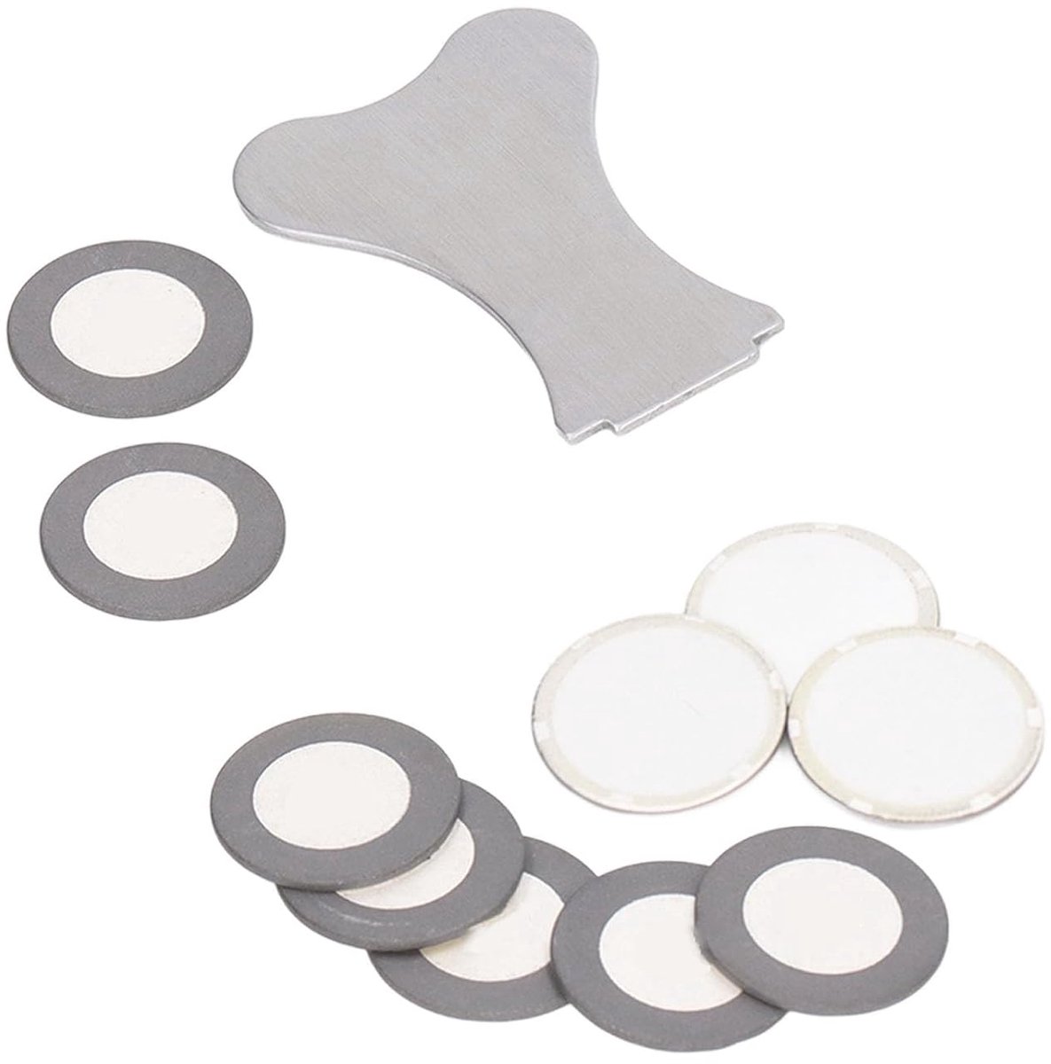 SnelShoppen - 10 Stuks Ultrasonische Mist Maker Keramische Schijven 20mm Vervangingsset Atomizer Accessoire voor Luchtbevochtiger
