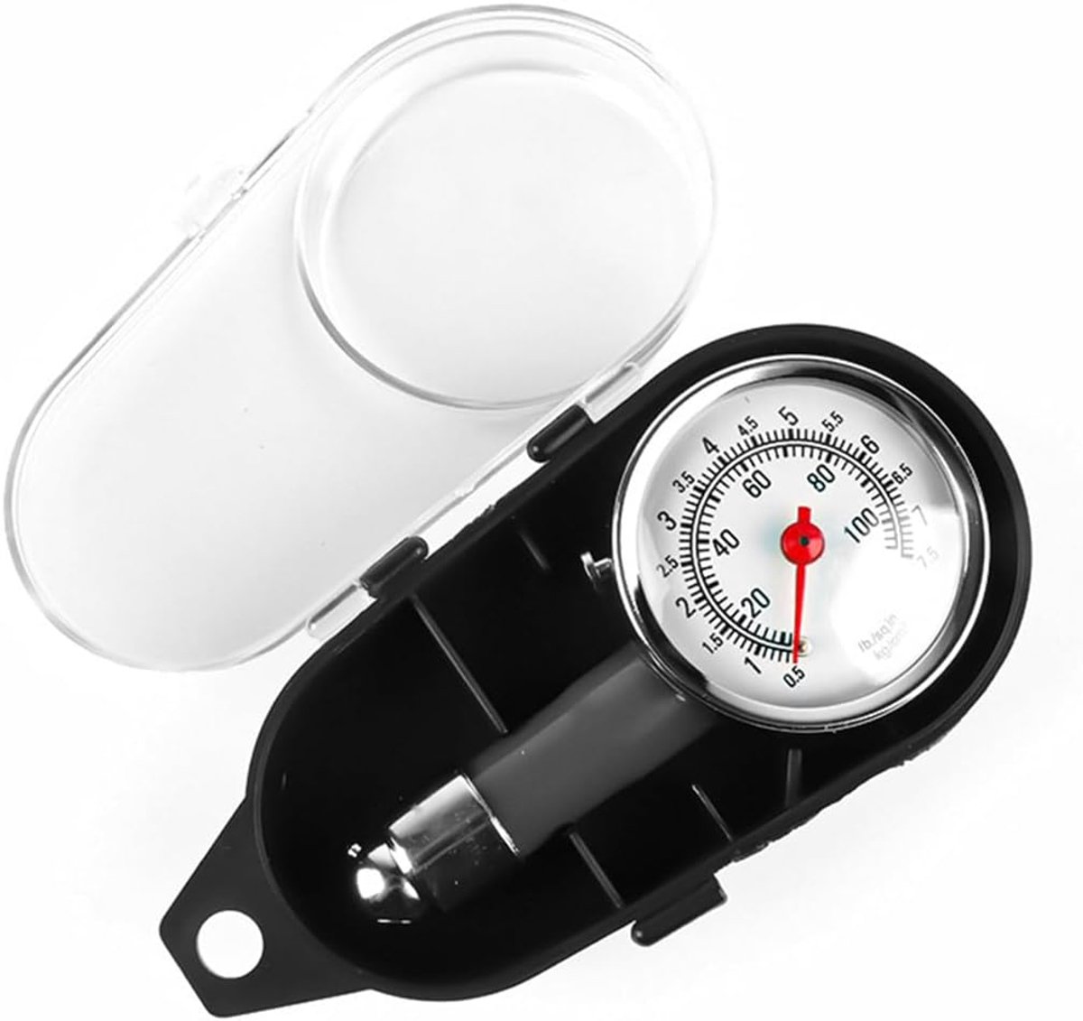 SnelShoppen - Hoge Precisie Bandenluchtmeter tot 100 PSI Voor Auto's, Fietsen, Motoren, Vrachtwagens en Off-Road Voertuigen - Robuuste Metalen Constru