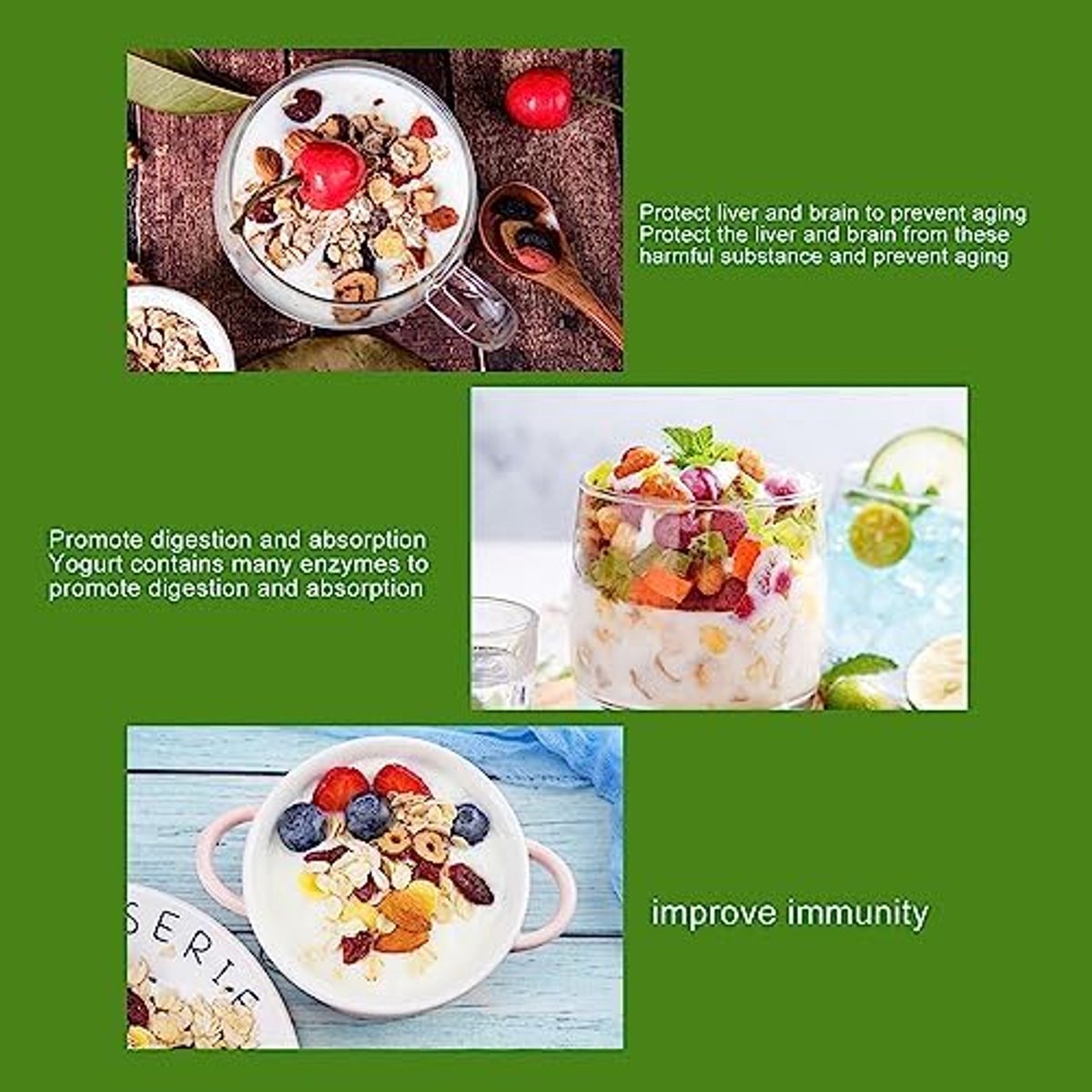 Yogurt Maker - 15W RVS - Voor Franse en Griekse yoghurt - Maak gezonde yoghurt thuis - ShopVlot