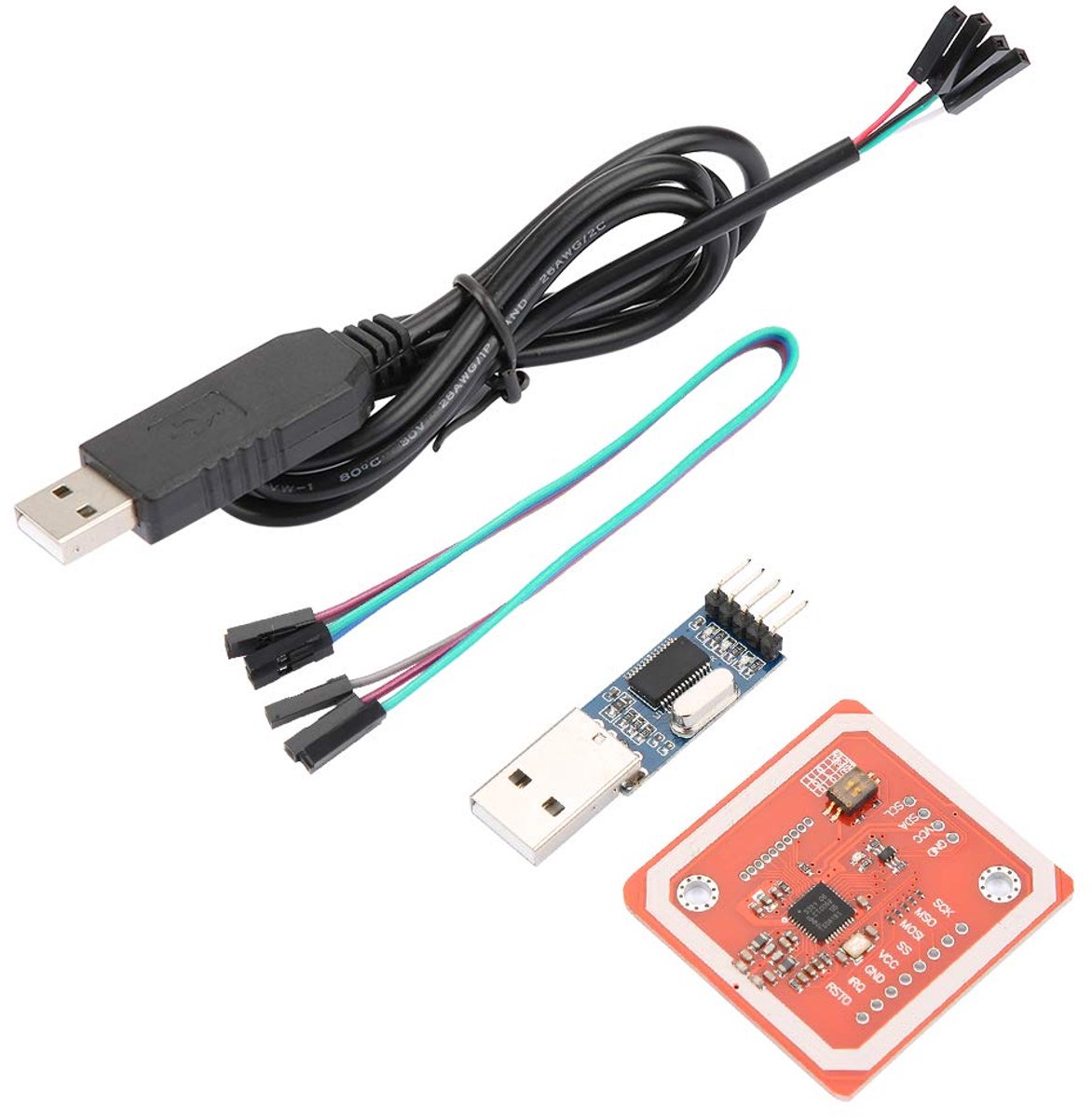 SnelShoppen - PN532 PL2303HX Combinatie Lezer NFC Near Field Communication Volledige Codering Kaart Replicatie - RFID, I2C, SPI, HSU Ondersteuning