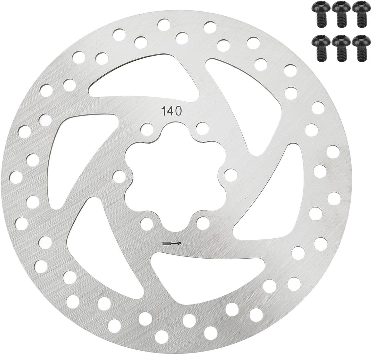 140mm Stainless Steel Brake Disc With 6 Holes High Quality Brake Disc For Improved Safety And Control Including 6 - ShopVlot