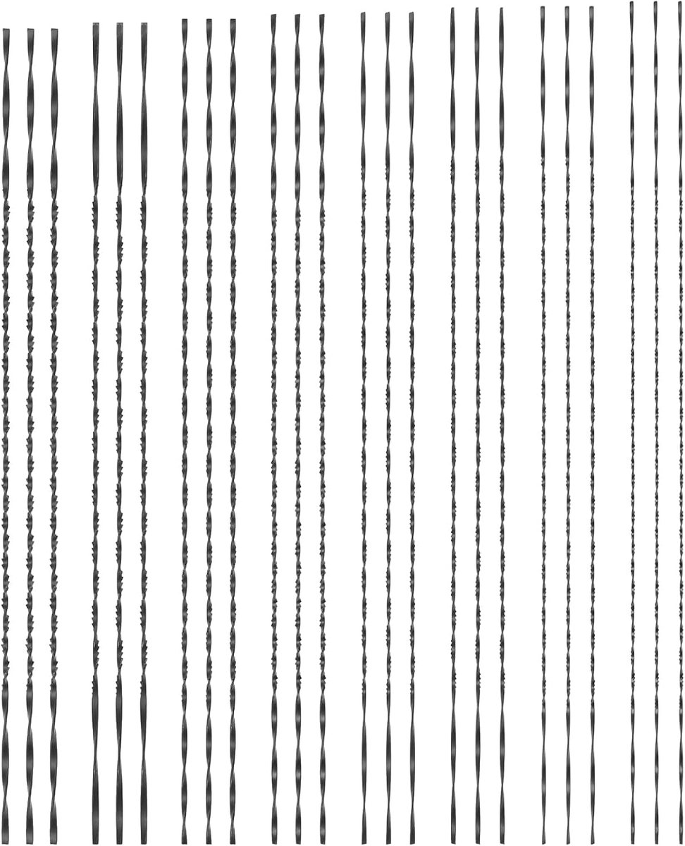 SnelShoppen - 24-delige Scrollzaagbladen Set met Spiraal Tanden voor Hout, Metaal, Plastic, Voor Houtbewerking, Juvelier, Metaalbewerking, 130mm (#1-#