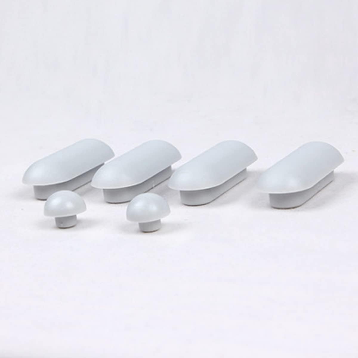 SnelShoppen - Toiletdeksel Rubber Pads, Toiletzitting Kussens 2* Kleine Ronde Buffers en 4* Lange Buffer Stoppen voor Thuis, Hotel, Ziekenhuis, Hoogwa