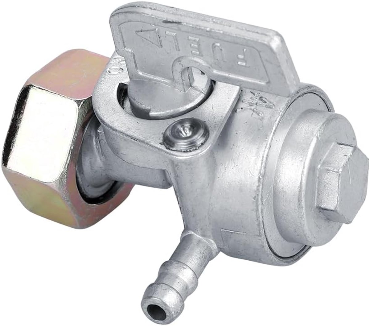 SnelShoppen - Gasoline Generator Brandstoftank Aan/Uit Schakelklep Pomp Brandstofkraan voor Generatoren - Duurzaam Metaal, Eenvoudig te Installeren, H