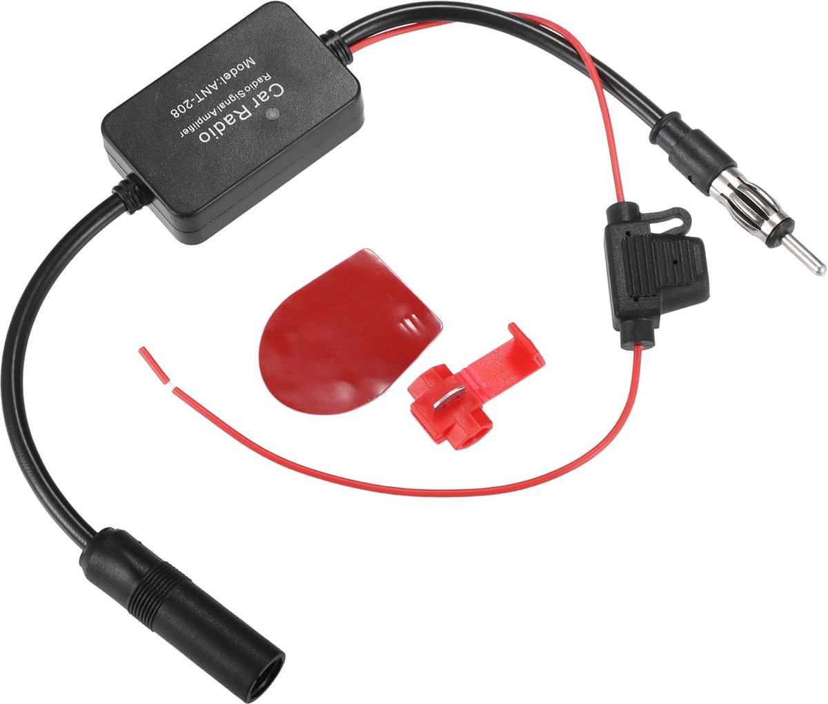 SnelShoppen - Radio Antenne Versterker Set voor Voertuigen - Signal Booster voor Auto Radio - Geschikt voor Jeep, Ford, Toyota - Duurzaam Plastic en M