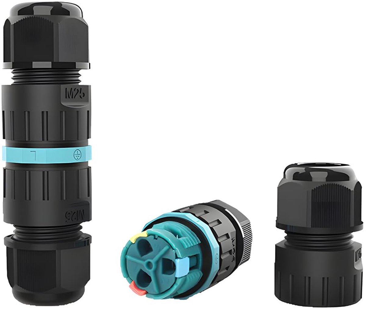 Kabeldoos 2pcs - IP68 waterdicht materiaal - Robuust en vlamvertragend - Ideaal voor tuin en buitengebruik - SnelShoppen