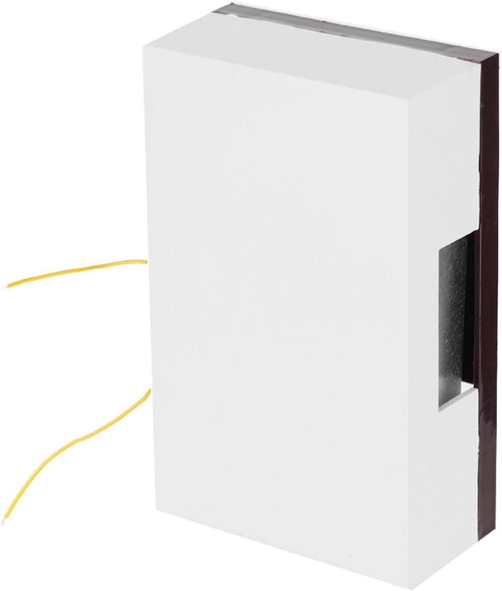 Bedrade Deurbel - Ding Dong Bel - Toegangscontrole Systeem - Duidelijk Geluid - 16 x 10 x 5 cm - Wit