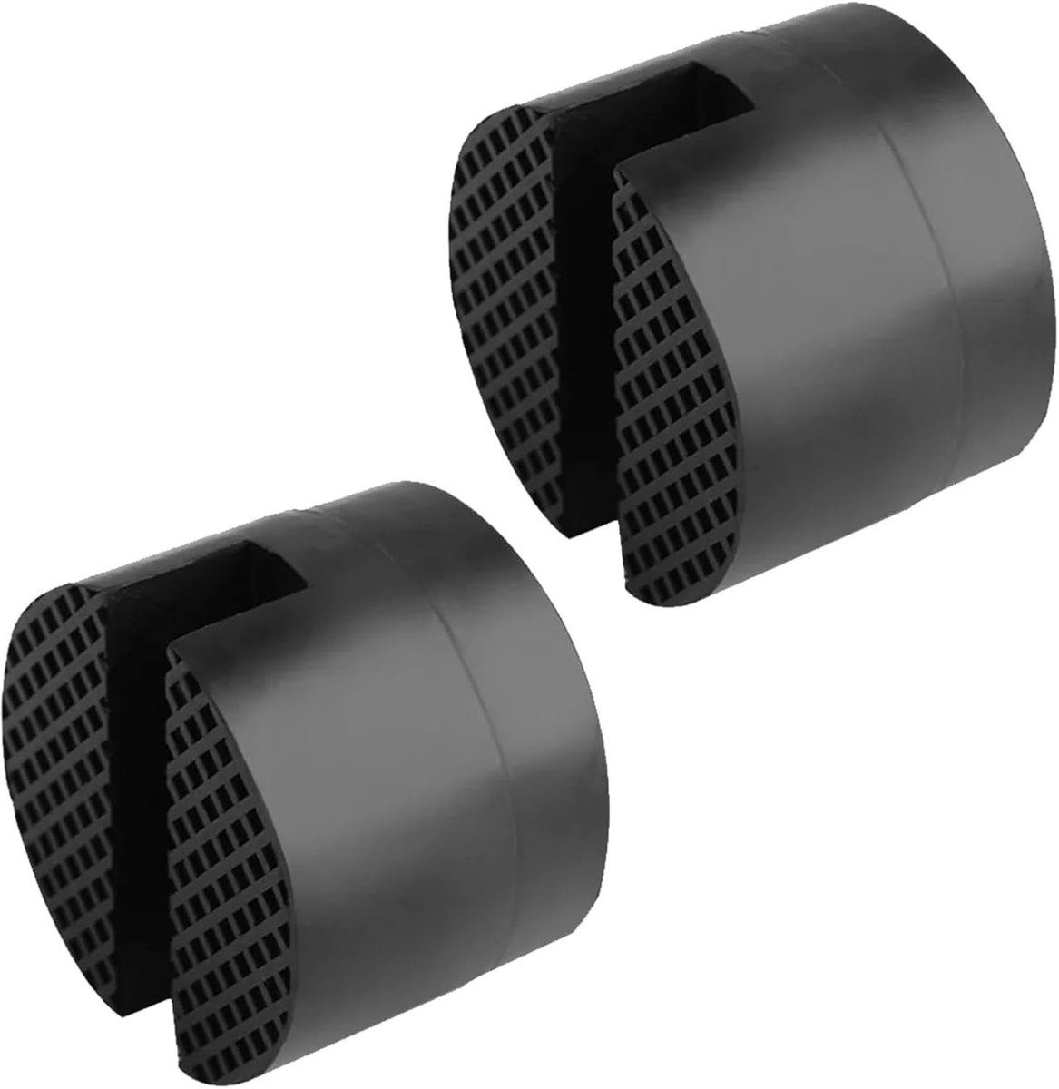 Autokussen voor Krikken - Zwart - Rubber met Antislip Design - 2 Stuks voor Veilig Autoheffen
