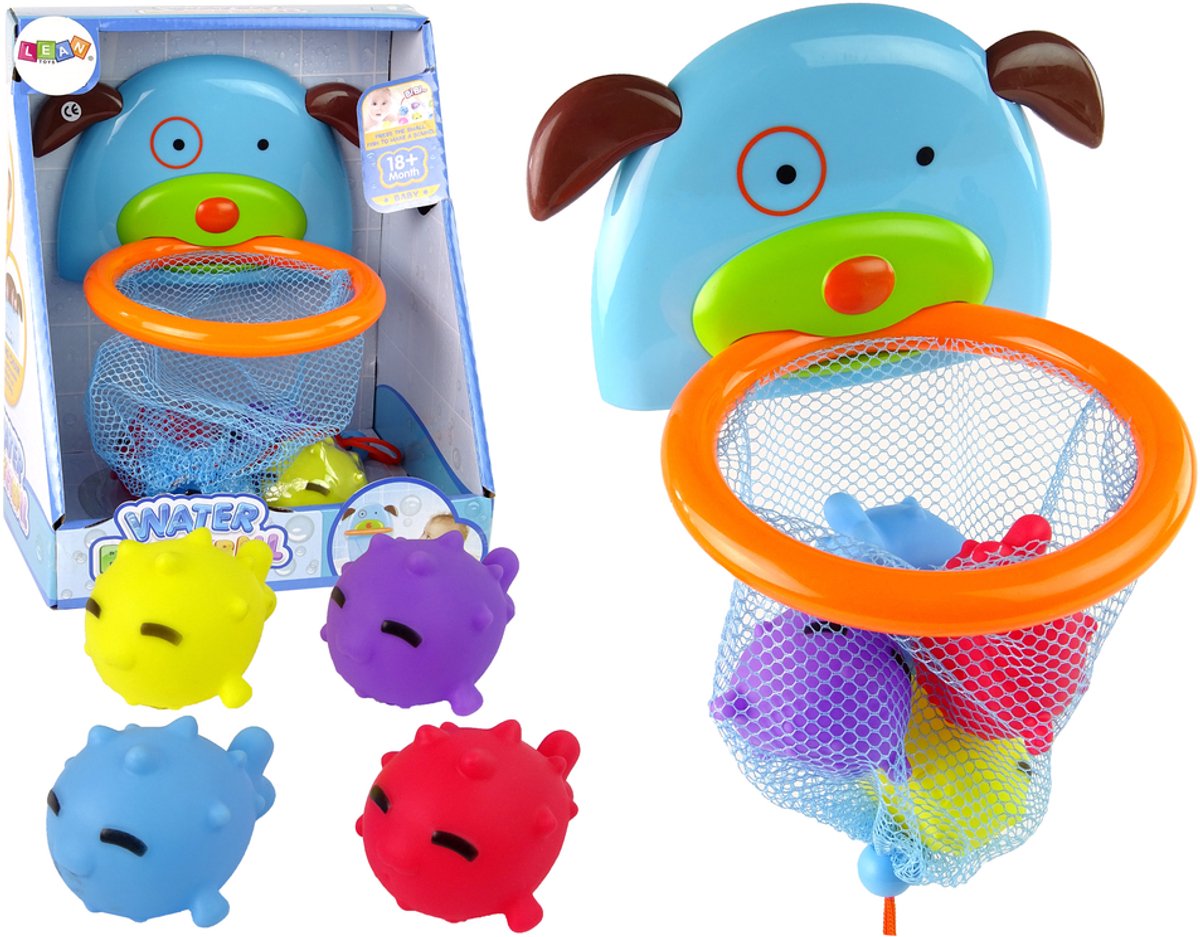 Badspeeltje Mini Basketbal Hond Rubber Vis
