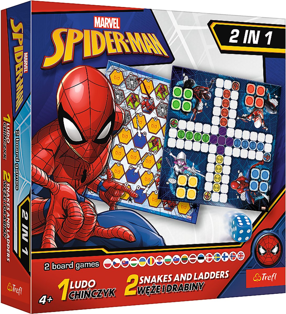 Spel 2in1 Chinese man / Slangen en ladders - Spider-man Trefl 02419